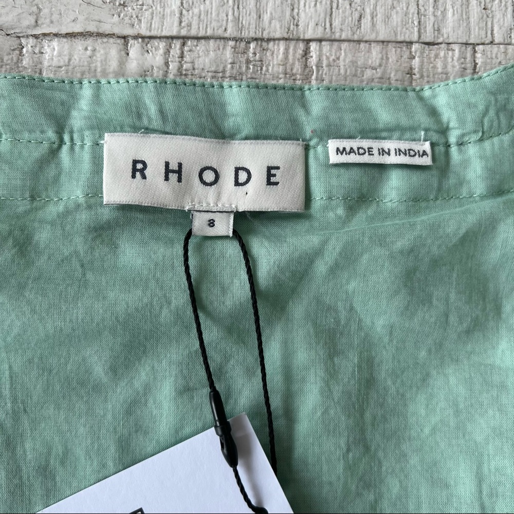 RHODE Daya dress in Jawahar Garden Mint Mini NEW - Picture 10 of 16